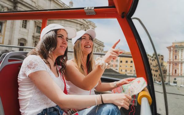 City Sightseeing Doppeldeckerbus in Rom