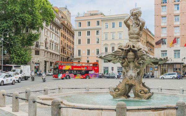 City Sightseeing Haltestelle am Bahnhof Termini
